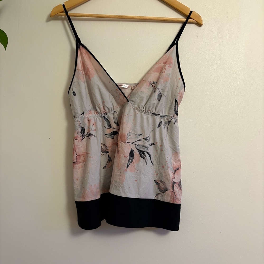 La Vie En Rose Pink Floral Camisole (M) - Picture 4 of 8